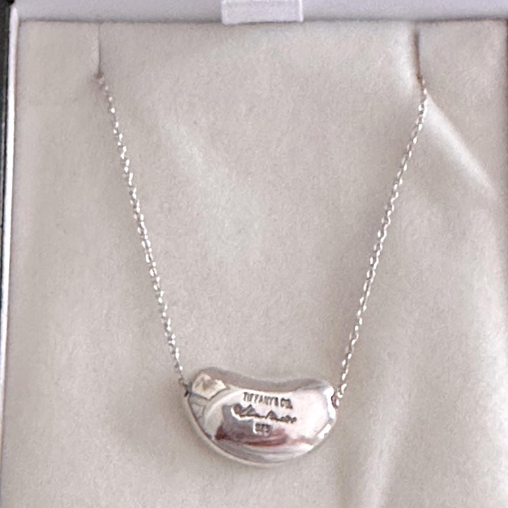 Tiffany & Co Elsa Peretti Bean Design Pendant, Sterling Silver, 12mm